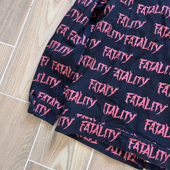 NTWRK MORTAL KOMBAT II Men's Trucker Jacket SIZE MEDIUM Button Up Fatality - Picture 6 of 10